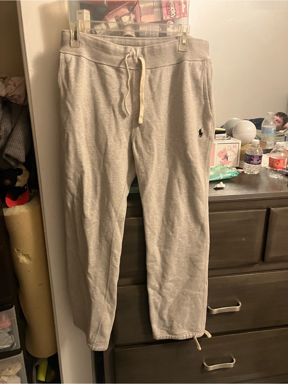 Ralph Lauren Heather Gray Cozy Sweatshirt with Polo Tag